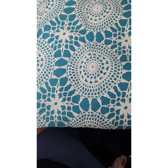 Material Polyester Stretchy Blue White Painted Fabric 72 x 60 Dress T-Shirt 2 - Picture 6 of 6